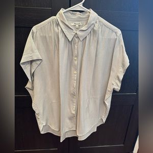 Madewell Collared Button Down Blouse - Size Large